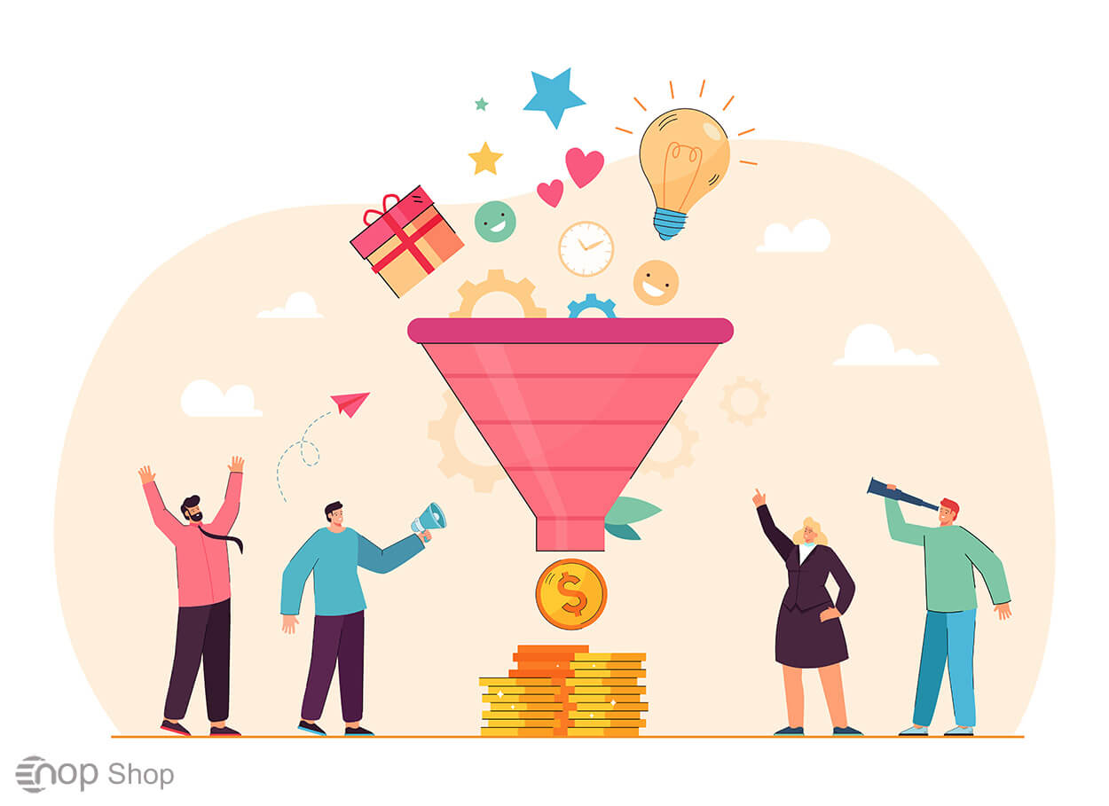 درک مراحل قیف فروش