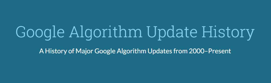 Google Algorithm Update History